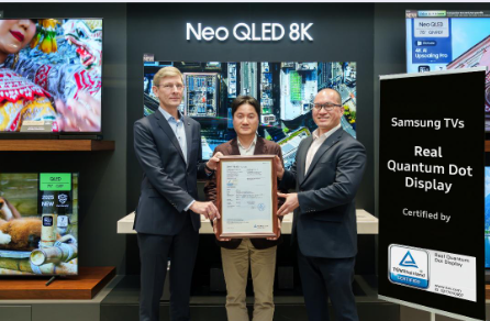 شاشات ‘QLED’ من سامسونج تحصل على شهادة ‘Real Quantum Dot Display’